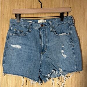 Universal Thread Distressed Light Blue Denim Jean Shorts